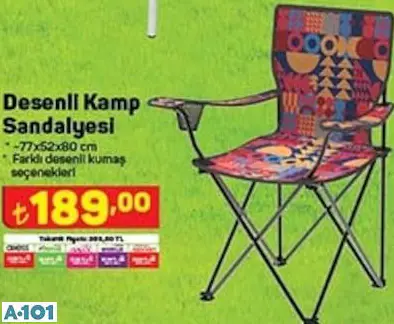 DESENLİ KAMP SANDALYESİ DESENLİ KAMP SANDALYESİ
